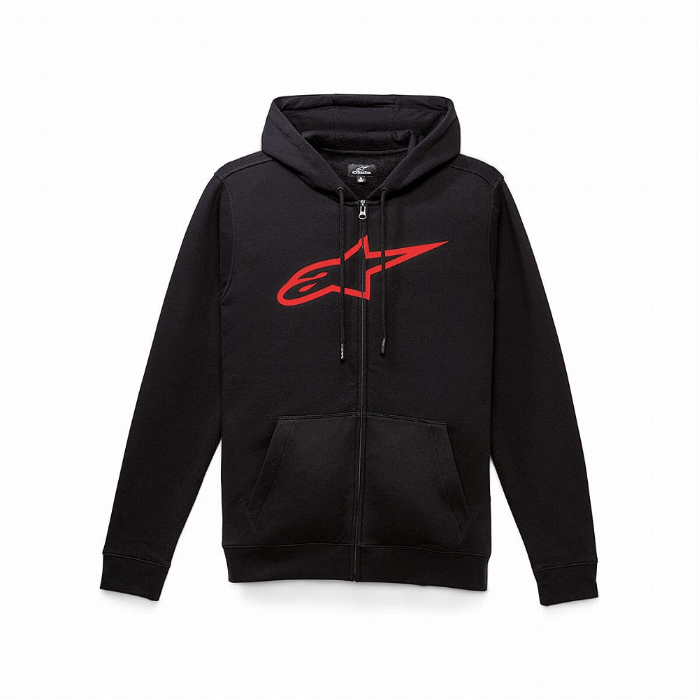 Zip-Up Hoodie Ageless 2 Black/Red Size M
