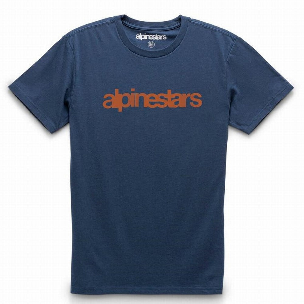 Tシャツ ヘリテージワード ネイビー/レッド Lサイズ