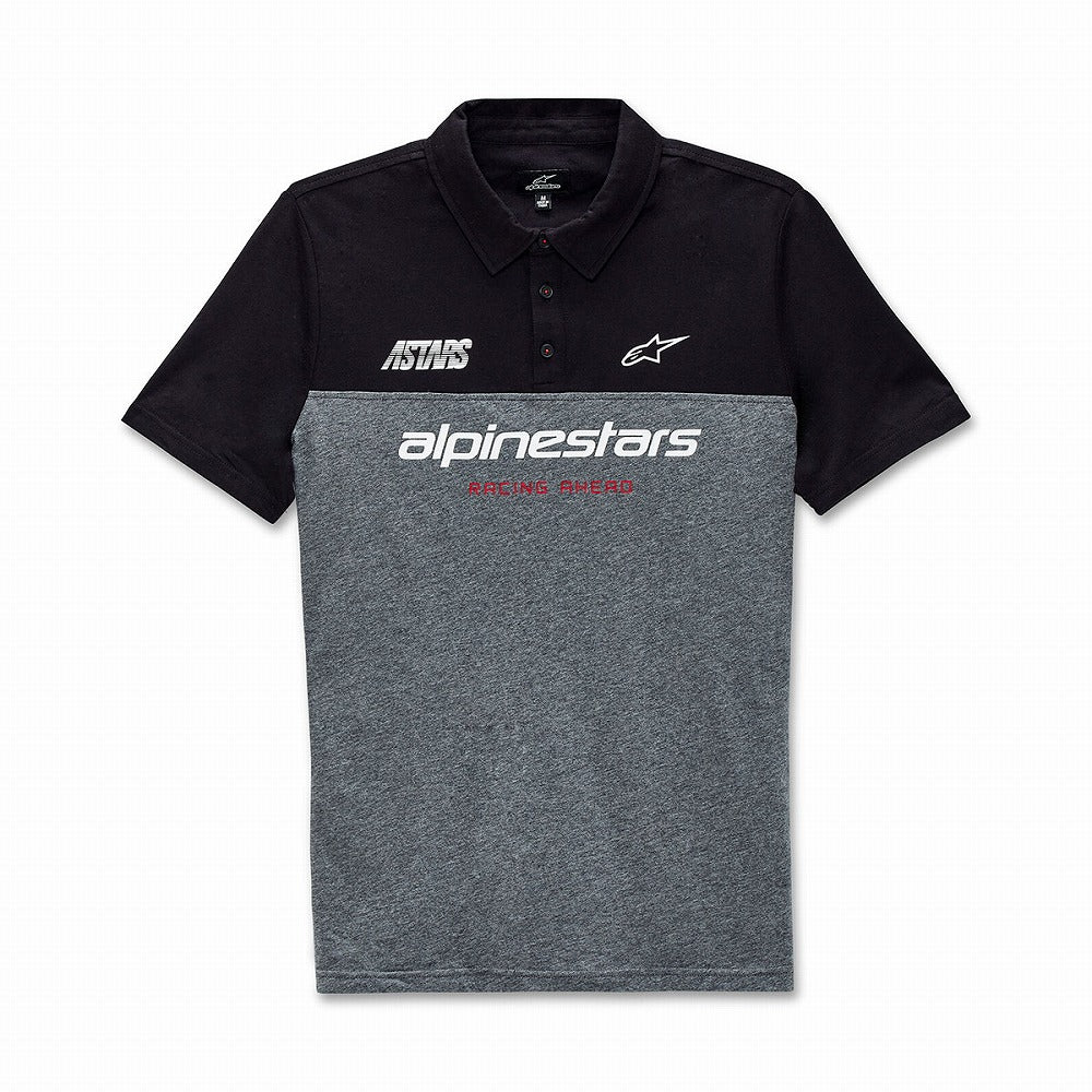 Polo Shirt Paddock Grey/Charcoal Heather Size L