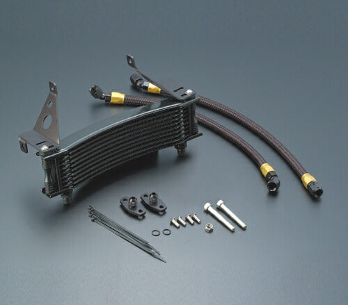 Oil Cooler Kit Round Black #6 Standard 9-row 10-stage CBR400F
