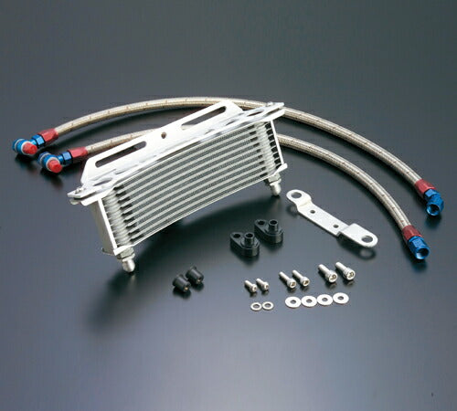 Oil Cooler Kit, Round, Silver, #6 Standard, 9 inch 13-row, VTR1000F