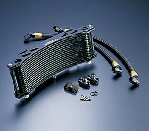Oil Cooler Kit Round Black #8 Standard 11 inches 16-row XJR1200 -97/1300 -15