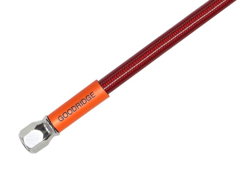 ステンレス ユニバーサル ブレーキホース ホースのみ レッドホース 2060mm