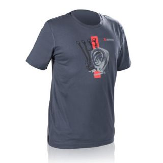 Lifestyle T-shirt RED STRIP Men's Blue Gray Size L