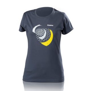 Lifestyle T-shirt Mesh Women's Blue Grey Size S