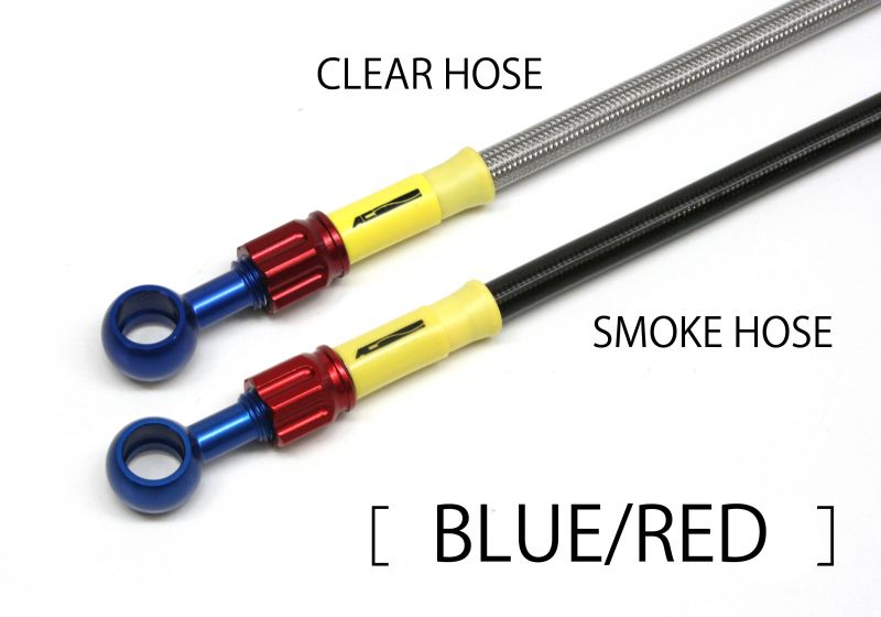 ビルドアライン フロントブレーキホース クリア アルミ(レッドxブルー) CB1100RS(ABS) 17 20511720 ビルドアライン フロントブレーキホース アルミ(ブルー⁄レッド