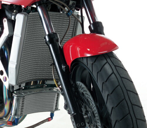 ACTIVEビッグラジエーター専用 ラウンドオイルクーラーキット シルバー #6 9インチ13段 GPZ750R/GPZ900R
