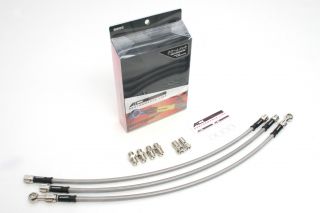 ブレーキホース STD取り回し フロント クリアホース メッキ CB1300SB(ABS) 14-20