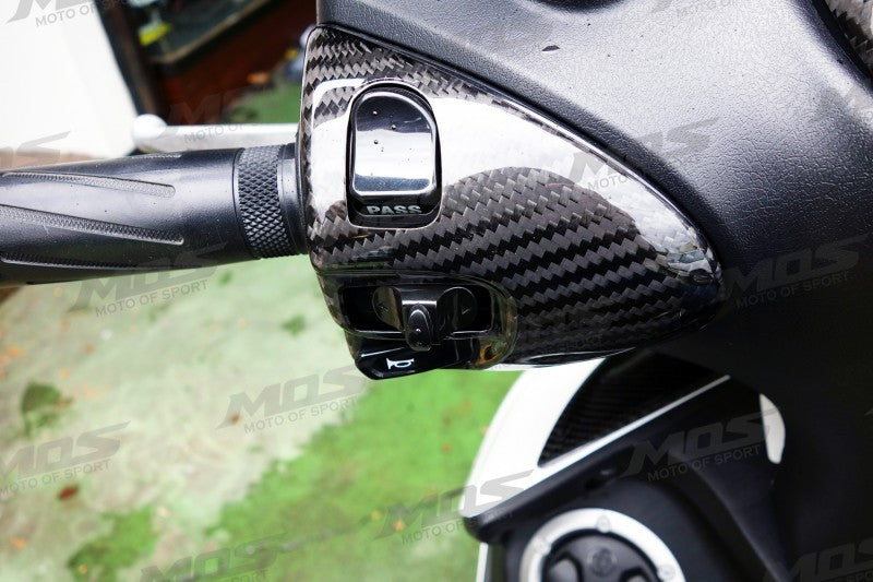 MOS Switch Cover Real Carbon Cygnus X 2/3rd Gen JDM