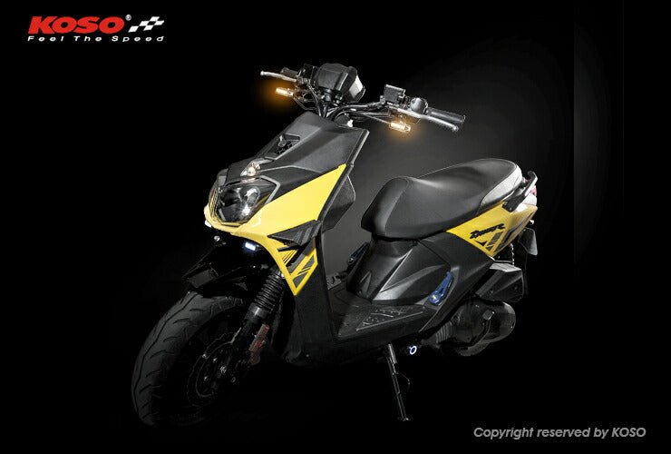 KOSO フロントLEDウインカー オレンジ BW'S125 2型/BW'S R