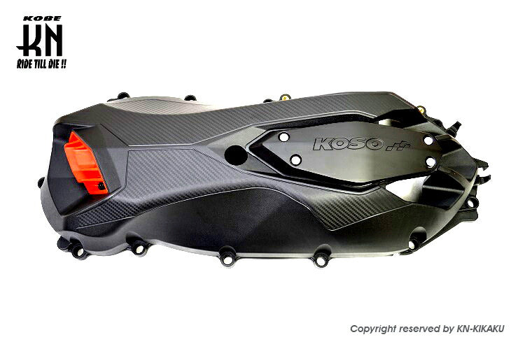 KOSO クランクケースカバー レッド マジェスティS SMAX フォース155