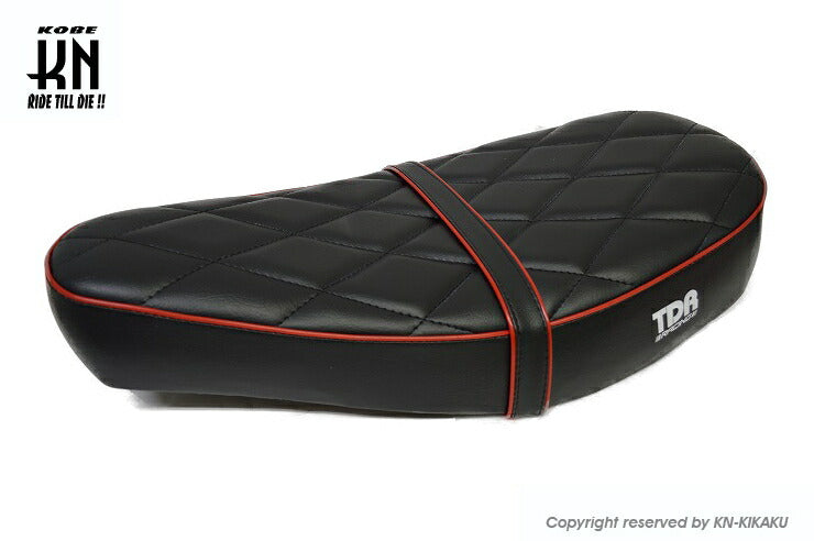 TDR Seat Assembly Quilted Stitch Black/Red Chaly Chaly/12V