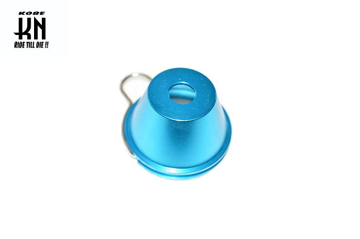 汎用アクスルスライダー ファンネルタイプ ブルー 12mm