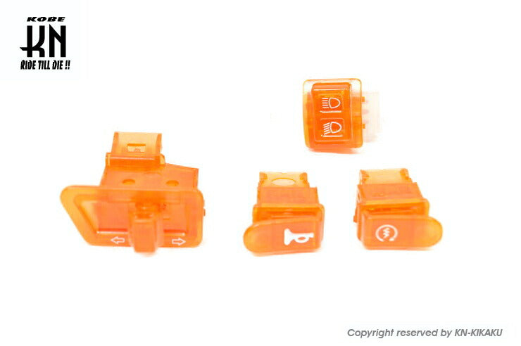 Skeleton Switch Set Clear Orange AF24/27/28/30/34