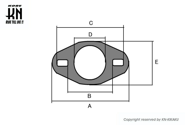 汎用マフラーガスケット タイプ6 内径33.5mm