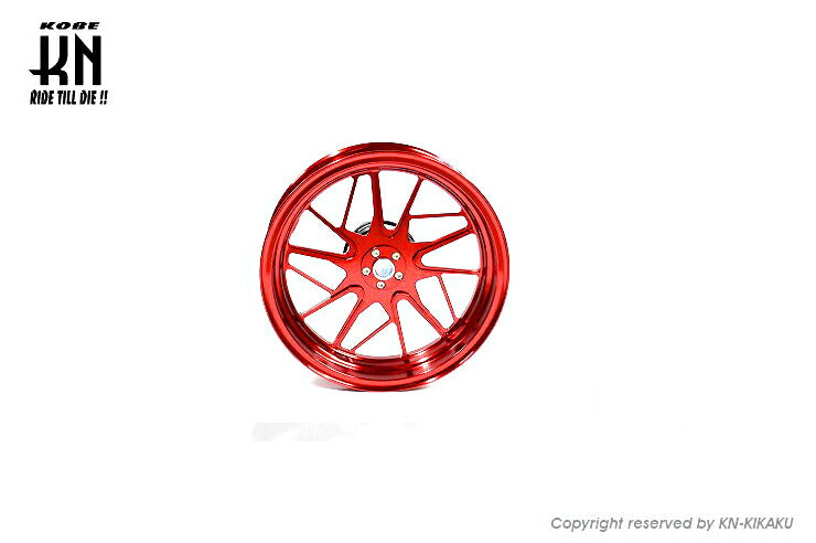 MOS 鍛造アルミホイール前後セット FF-10 レッド マジェスティS SMAX フォース