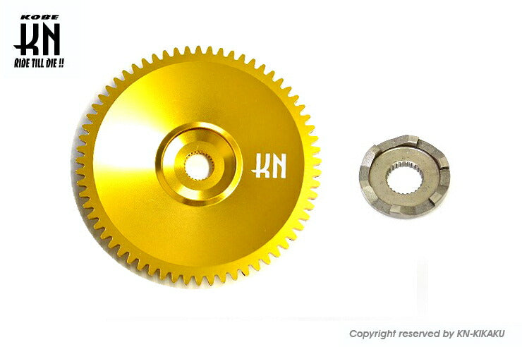 軽量アルミドライブフェイス ディオ系/ジャイロ系/太軸用 ゴールド