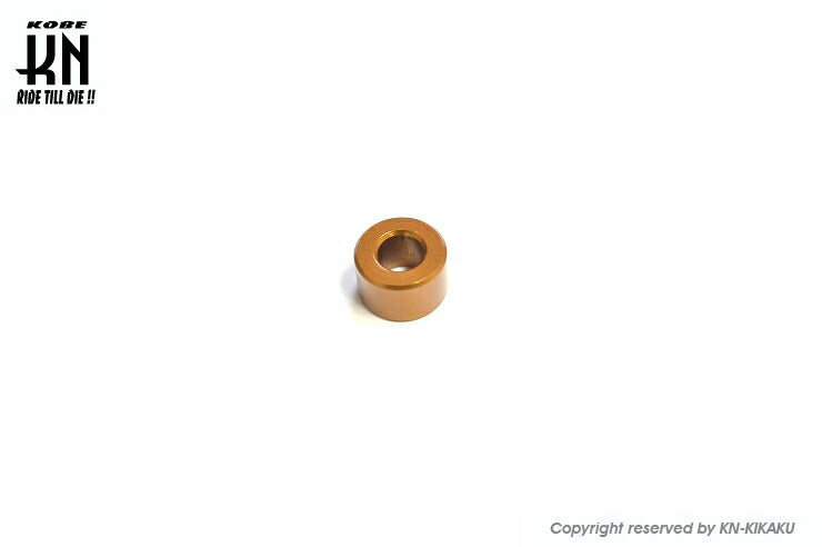 M6用 アルミカラー ブロンズ 厚さ8mm