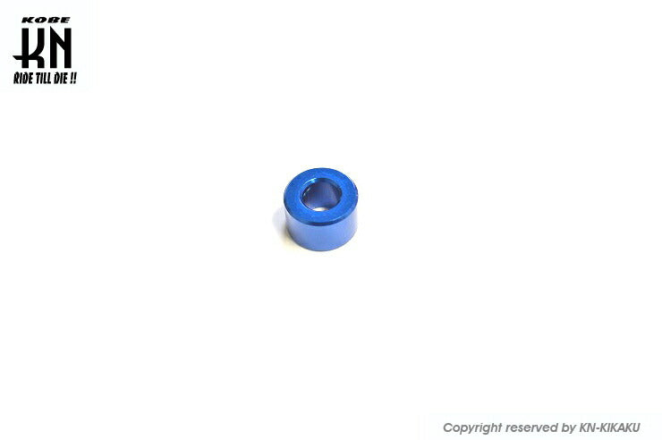 M6用 アルミカラー ブルー 厚さ8mm