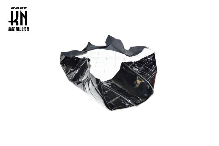 シートカバー 張替えタイプ ブラックエナメル リモコンジョグ/ZR/Z2/SA16J系/5KN/5SW/5PT