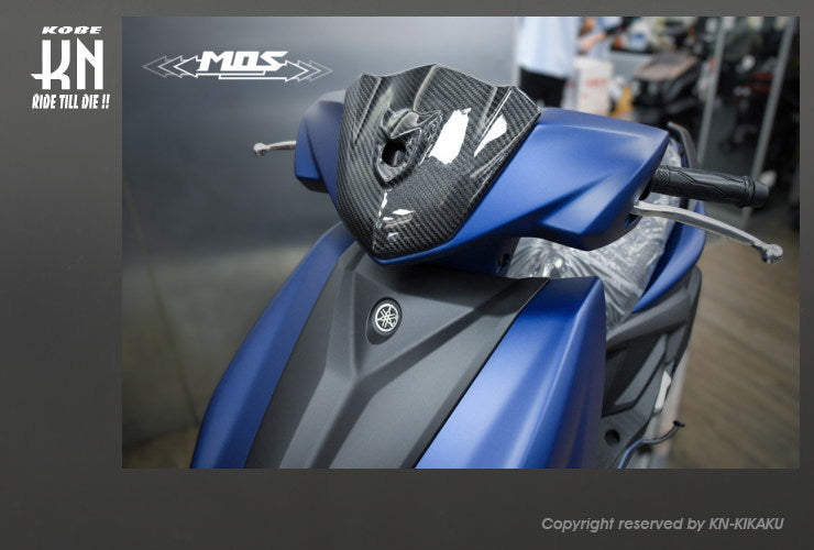 MOS カーボンフロントアッパーカバー タイプ1 シグナス6型GRYPHUS
