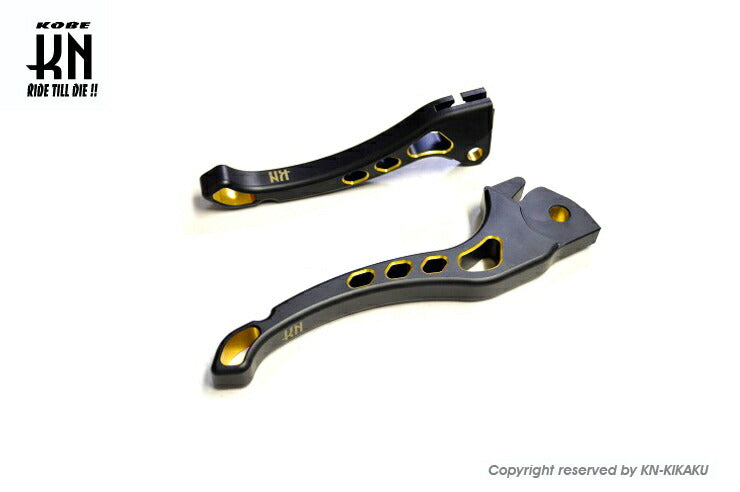 デュアルカラーレバー3 ブラック/ゴールド 排ガス規制後ジョグ系