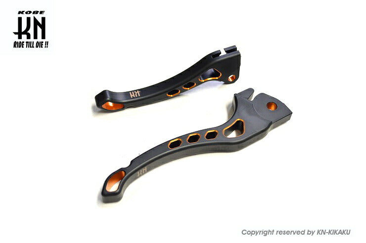 デュアルカラーレバー3 ブラック/オレンジ 排ガス規制後ジョグ系