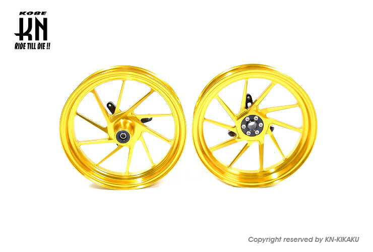 NCY 鍛造アルミホイール前後セット ゴールド シグナスグリファス タイヤ用