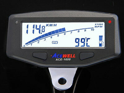ACEWELL デジタルスピードメーター ACE-1600 多機能 デジタルメーター スピードメーター タコメーター – バイクマン