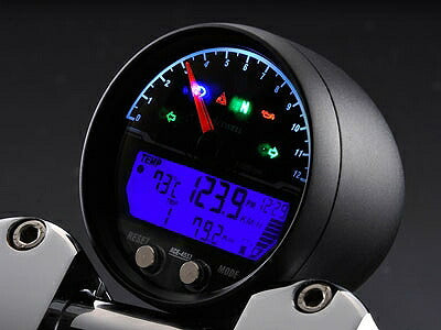 Multi-function Digital Meter 15000rpm Chrome Speedometer Tachometer