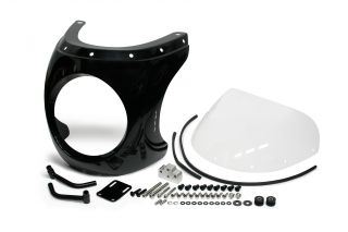 CB750 用当時物 FRPグラスウール ビキニカウル ビキニカウル FRP製 黒ゲルコート仕上げ/クリアスクリーン BMW R nineT