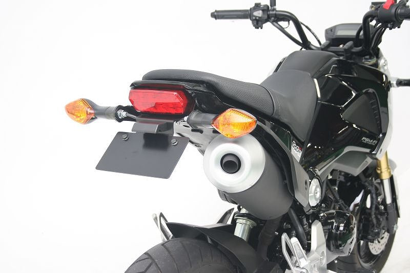 GROM Fender Eliminator Kit Black with LED License Plate Light / Reflector Sold Separately