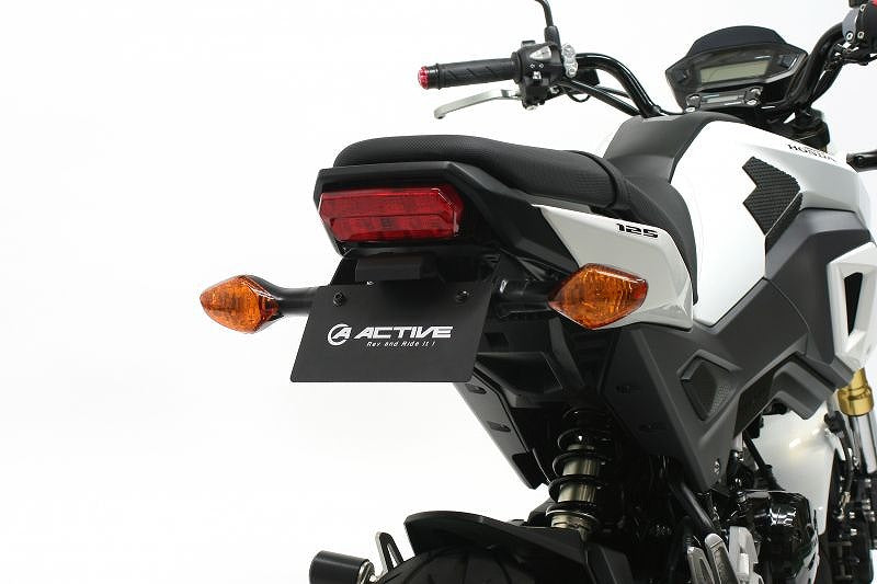 GROM Fender Eliminator Kit Black with LED License Plate Light