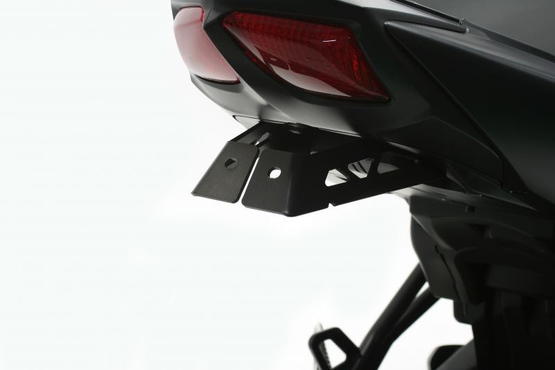Fender Eliminator Kit with LED License Plate Light, Black, SV650/X