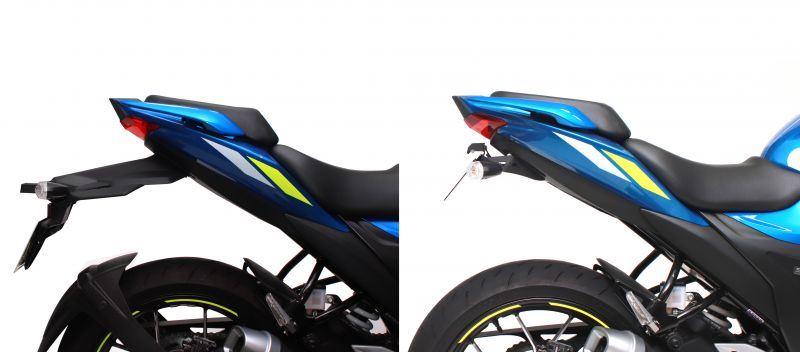 Fender Eliminator Kit with LED License Plate Light Black Gixxer 150/250