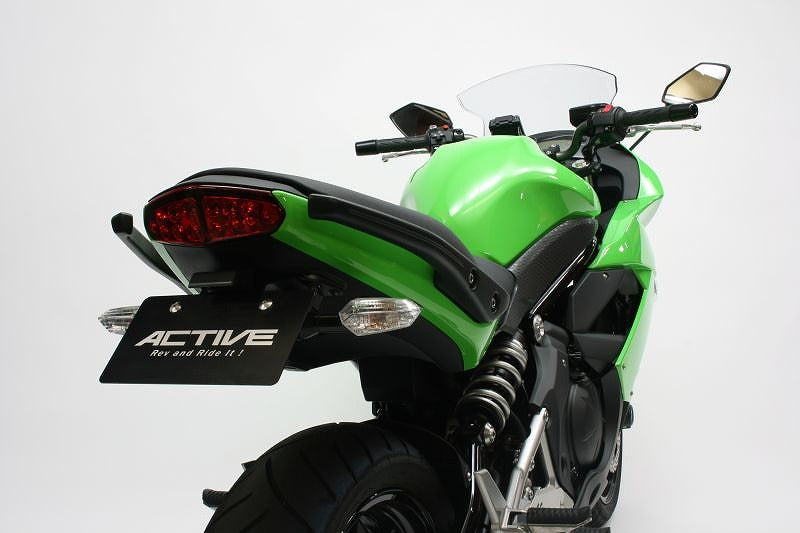 ER-4N/6N Ninja 400R/650R Fender Eliminator Kit Black with LED License Plate Light
