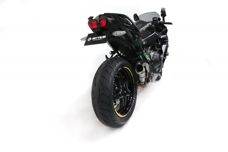 Fender Eliminator Kit with LED License Plate Light, Black, Ninja H2 SX