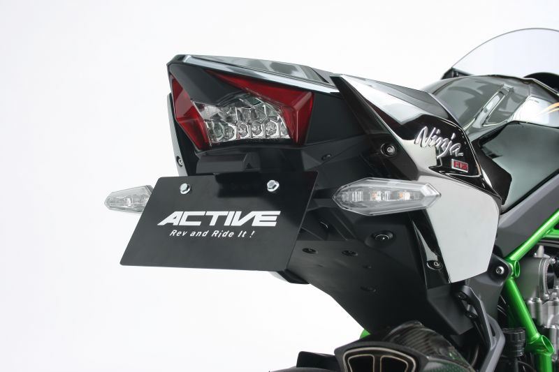 Fender Eliminator Kit with LED License Plate Light, Black, Ninja H2