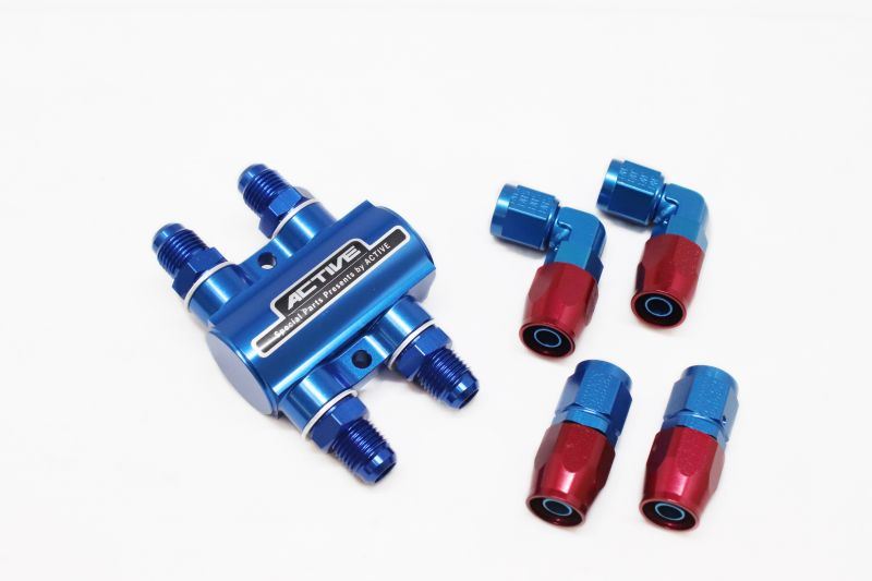 Thermostat Kit (Straight Fitting x 2 / 90° Fitting x 2) Blue #6
