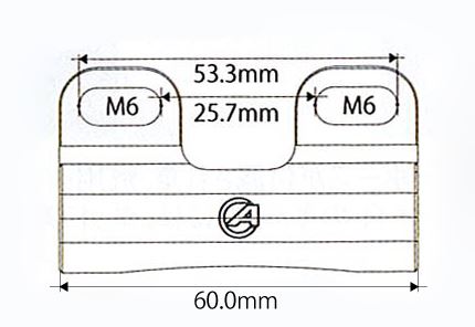 2WAYセパレーター ブラック 幅60mm