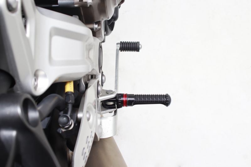 Extension Color Set for Rider/Pillion Side, Black, 5mm Thick, Left and Right Set