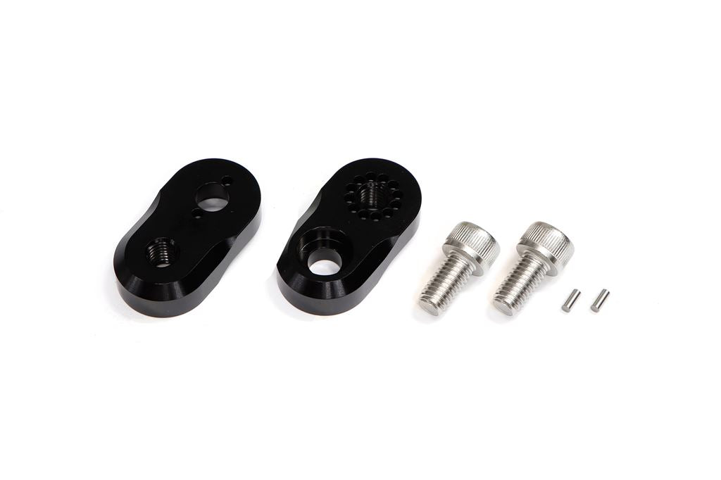 Offset Collar Set for Rider Side, Black, 11mm Thick, Left and Right Set