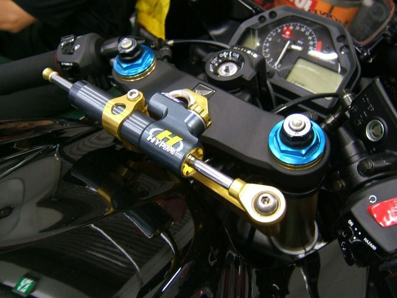 CNCステアリングダンパーステー タイプ3 ブラック 75mm CBR600RR