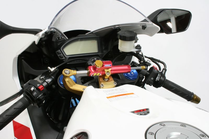 CNCステアリングダンパーステー タイプ1 ブラック 75mm CBR1000RR