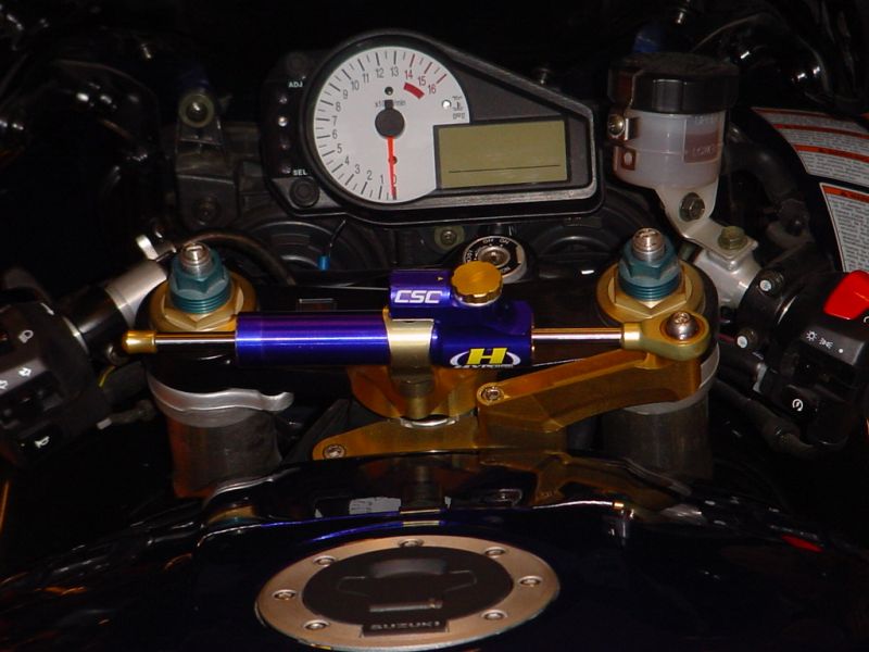 CNC Steering Damper Stay Top Type 3 Gold 75mm GSX-R600 GSX-R750