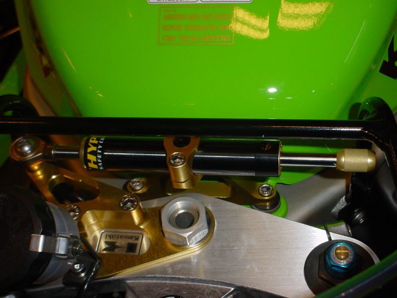 CNC Steering Damper Stay Type 1 Gold 75mm ZX-6R