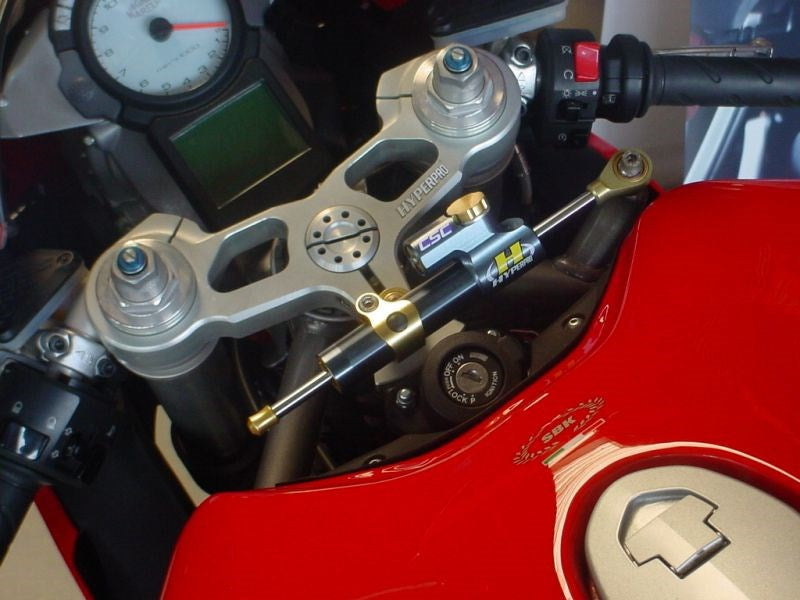 ステアリングダンパーステー タイプ3 ゴールド 75mm DUCATI 749/999