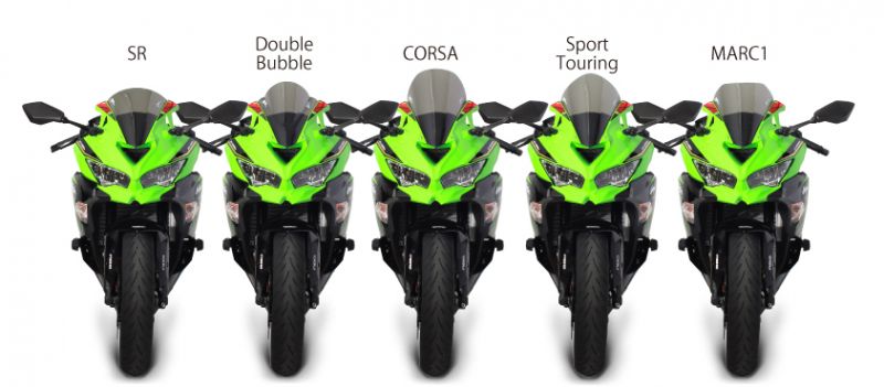 スクリーン スポーツツーリング クリア ニンジャ ZX-25R