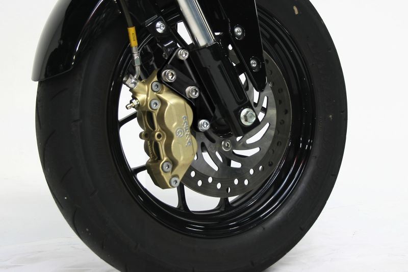 Caliper support Gale Speed/Brembo 4POT 40mm pitch for GROM (Black)