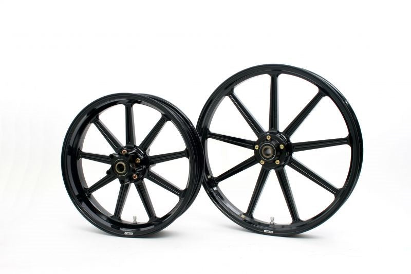 Aluminum Forged Wheel 9S Front 250-19 Gloss Black Double Disc Dyna FXDC FXDB